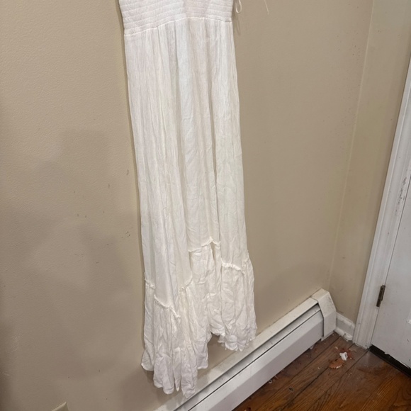 NWOT Free People Fun In The Sun Maxi Dress Smocked Top Tiered Hem Ivory White - Picture 9 of 9